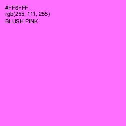 #FF6FFF - Blush Pink Color Image
